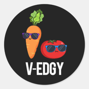 Adesivo V-Edgy Funny Veggie Pun Dark BG