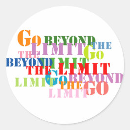 Adesivo Vá além do limite