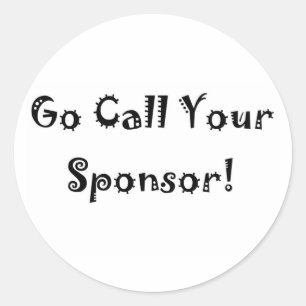 Adesivo vá chamar seu patrocinador