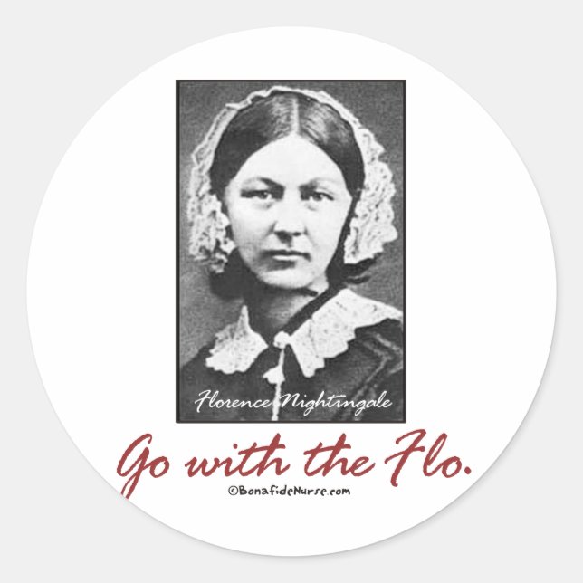 Adesivo Vá com Florence Nightingale (Frente)
