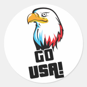 Adesivo Vá EUA! águia americana