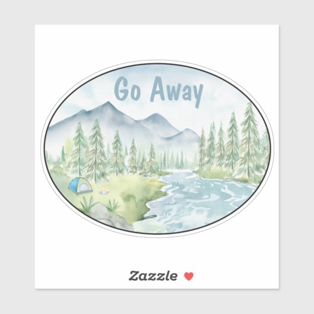 Adesivo Vá para a Natureza Vinil (Folha)