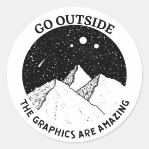 Adesivo vá para fora os gráficos são incríveis natureza vi
