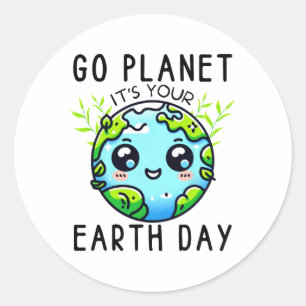 Adesivo Vá Para O Planeta É Seu Professor No Dia Da Terra