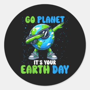 Adesivo Vá Planet É Seu Dia Da Terra Cortado Dabbing Earth