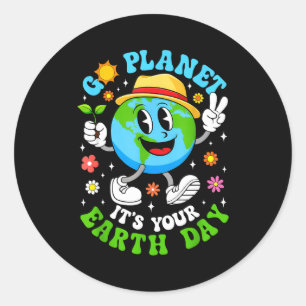 Adesivo Vá planeta dia da terra meio ambiente dia da terra