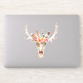 Adesivo Vaca Crânio País Couro-Laptop Vinilo