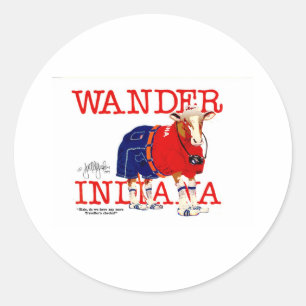 Adesivo Vaca de Indiana Wander