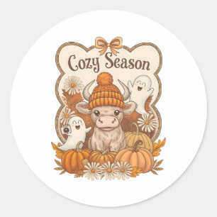 Adesivo Vaca do Pumpkin-Highland Ghost Halloween