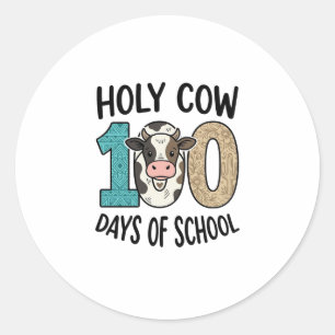Adesivo Vaca Sagrada 100 Dias de Escola Camisa de Vaca Vin