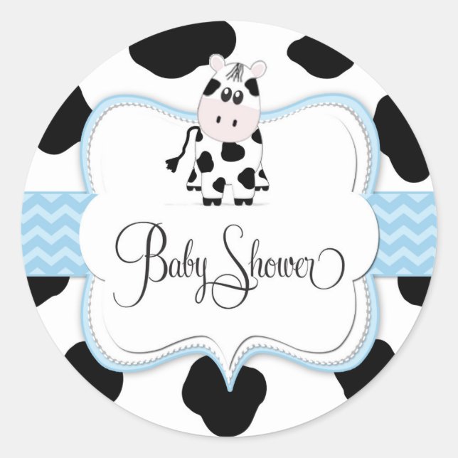 Adesivo Vaca-Vaca-Vaca em Azul (Frente)