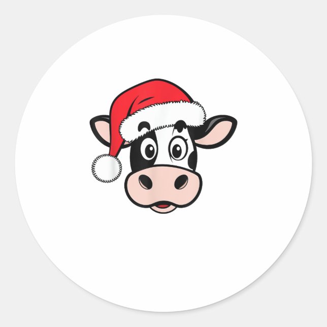 Adesivo Vacas de Natal Papais noeis Bons Xmas Heifer Rapar (Frente)