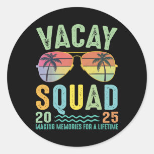Adesivo Vacay Squad 2025 Summer Family Junto Cruise Tri
