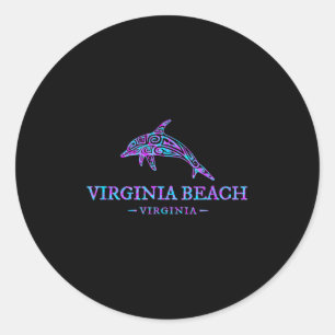 Adesivo Vacinação Colorida de Golfinhos na Virginia Beach