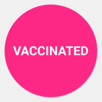 Vacinado, cor-de-rosa quente, fúcsia branca, perso