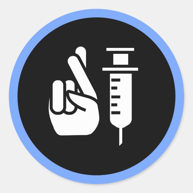 Adesivo Vacinas com Boa Sorte - Médico (Frente)