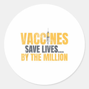 Adesivo Vacinas Salvem Vidas_ Vacinação Sensibilização