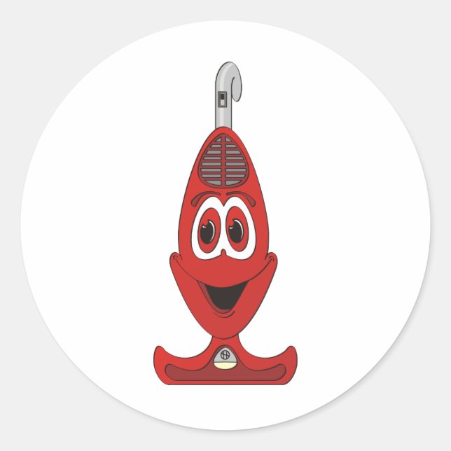 Adesivo Vacuum Cartoon Vermelho (Frente)