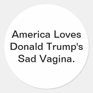 Adesivo Vagina Triste de Trump Hankamer Artjunkhaus Arte d