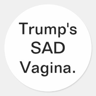 Adesivo Vagina Triste de Trump Hankamer Artjunkhaus Arte d