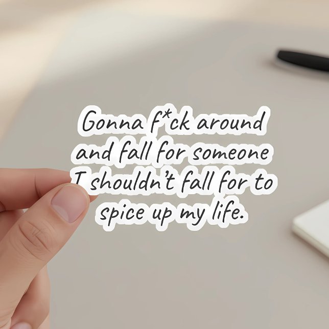 Adesivo Vai Cair pela Pessoa Errada - Humor Espicante (Criador carregado)