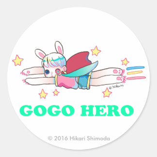 Adesivo Vai Ir Hero Classic Round Sticker, Glossy