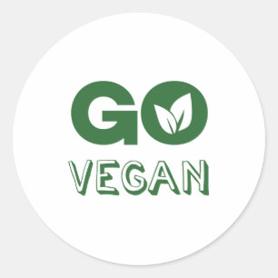 Adesivo Vai o veganismo baseado planta da nutrição do