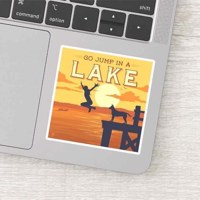 Adesivo Vai Saltar Em Um Lago (Detalhe)
