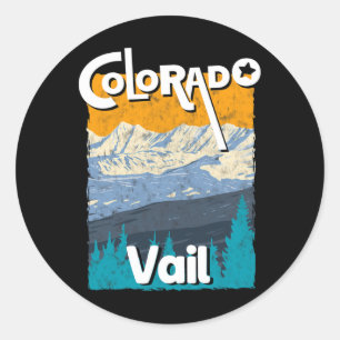Adesivo Vail Colorado Mountain State Rocky Mounains Tee S