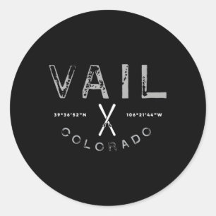 Adesivo Vail Colorado Ski