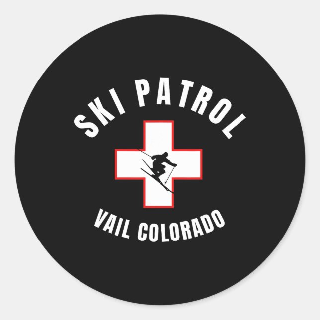 Adesivo Vail Colorado Ski Patrol (Frente)