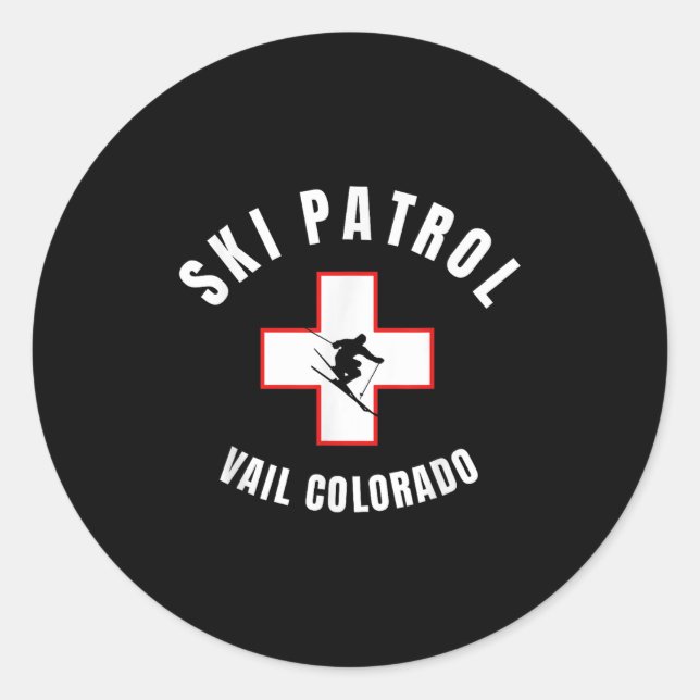 Adesivo Vail Colorado Ski Patrol (Frente)