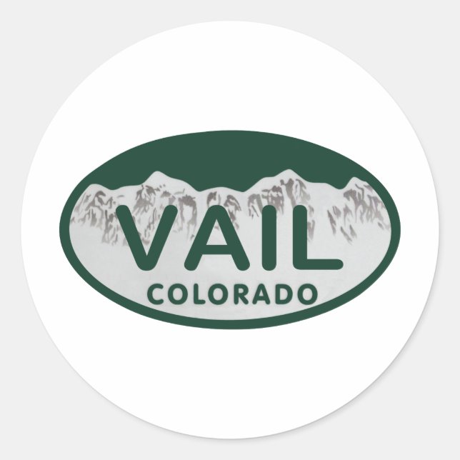 Adesivo Vail license oval (Frente)