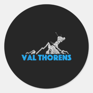 Adesivo Val Thorens Esqui Snowboard Resort França Dist