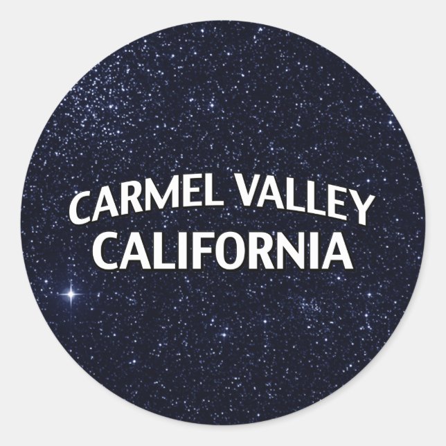 Adesivo Vale Califórnia de Carmel (Frente)