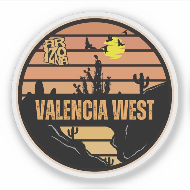 Adesivo Valencia West, Arizona (Frente)