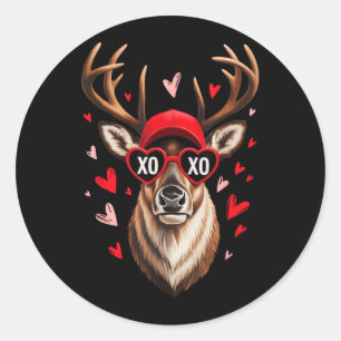 Adesivo Valentine Buck Camo Deer Retro Caça Meninos Boné