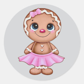 Adesivo Valentine Gingerbread Girl Sticker – Sweet Love 