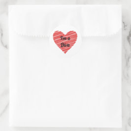 Adesivo Valentine Red Happy heart romance graphic