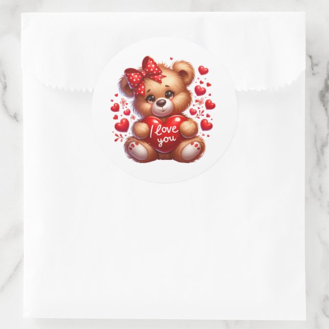 Adesivo Valentine Teddy Stickers (Bolsa)