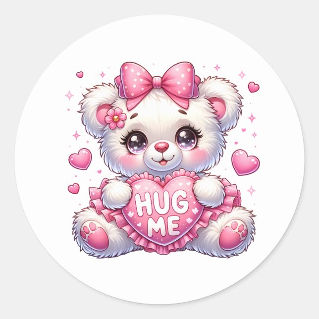 Adesivo Valentine Teddy Stickers (Frente)
