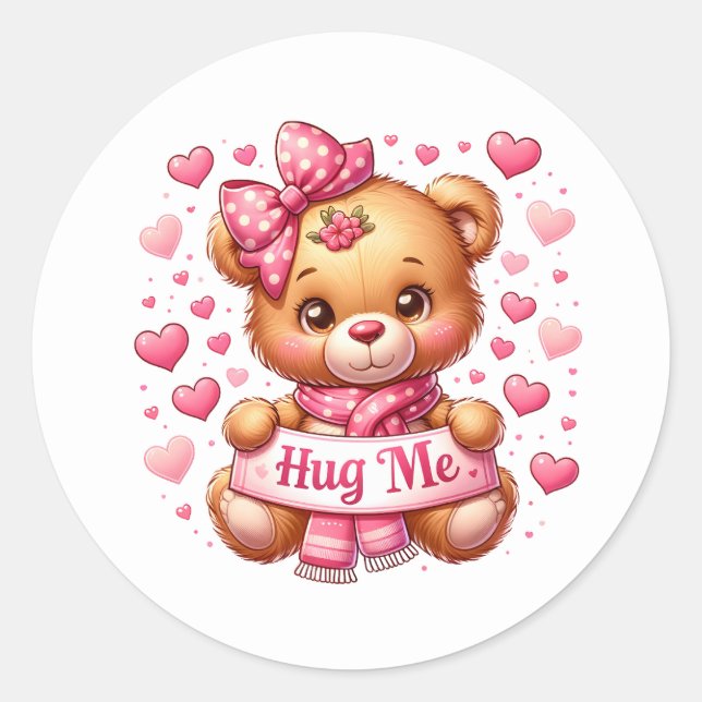 Adesivo Valentine Teddy Stickers (Frente)