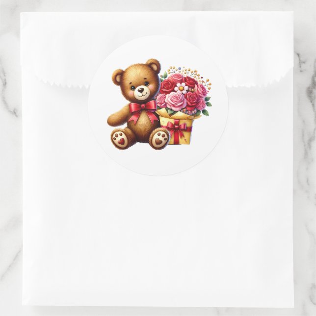 Adesivo Valentine Teddy Stickers (Bolsa)
