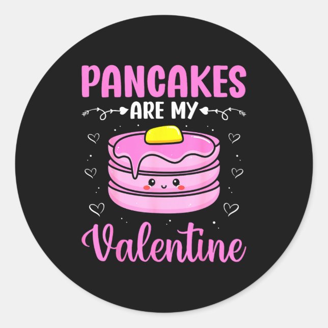 Adesivo Valentine's Day Couple - Pancakes Are My Valentine (Frente)