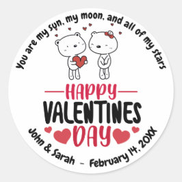 Adesivo Valentine's Day Dog Love Heart