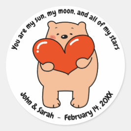 Adesivo Valentine's Day Dog Love Heart