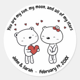 Adesivo Valentine's Day Dog Love Heart