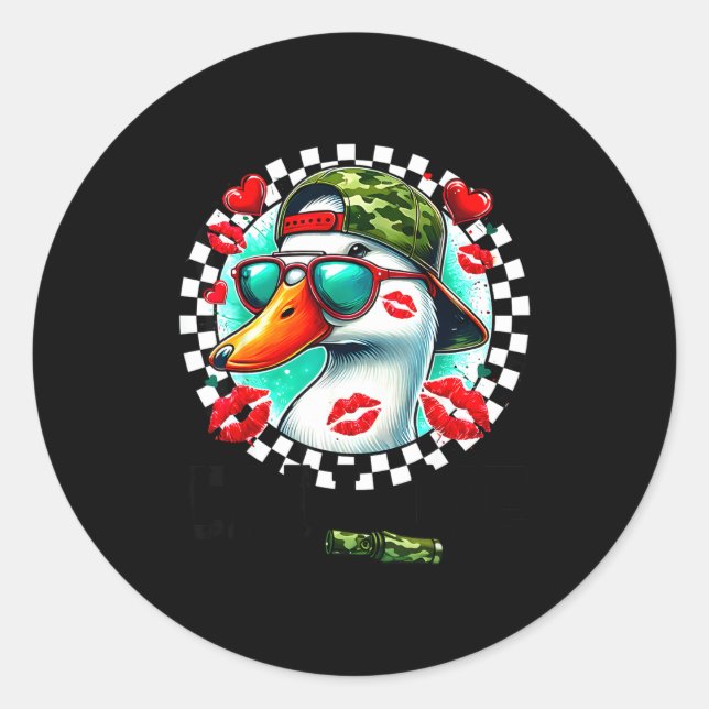 Adesivo Valentine's Day Duck Hunting Camo Call Me Toddler  (Frente)
