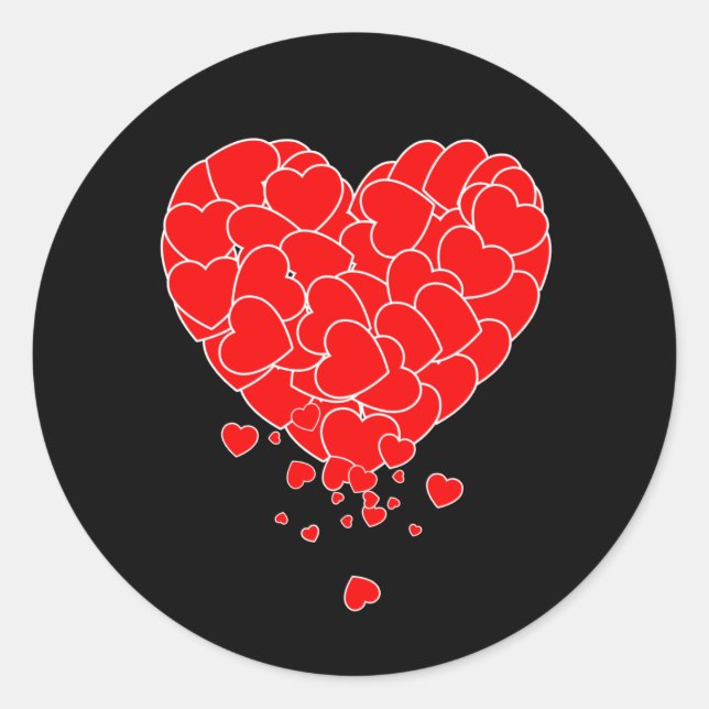 Adesivo Valentine's Day - Heart Of Hearts (Frente)