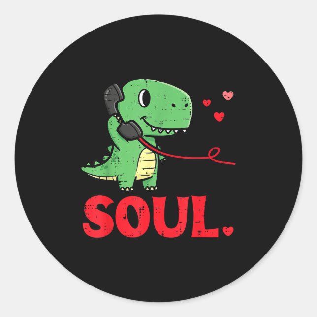 Adesivo Valentines Day Matching Soulmates Soul Dino Trex C (Frente)